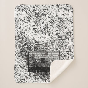 Retro AudioCassette Sherpa Deken