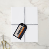 Retro Audiotape 50e verjaardag Dank je Label Cadeaulabel (Met Touw)