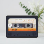 Retro Audiotape 55e anniversaire Invitation de fêt (Debout devant)