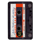 Retro Audiotape S 50e verjaardag Sparen de datum F Magneet (Verticaal)