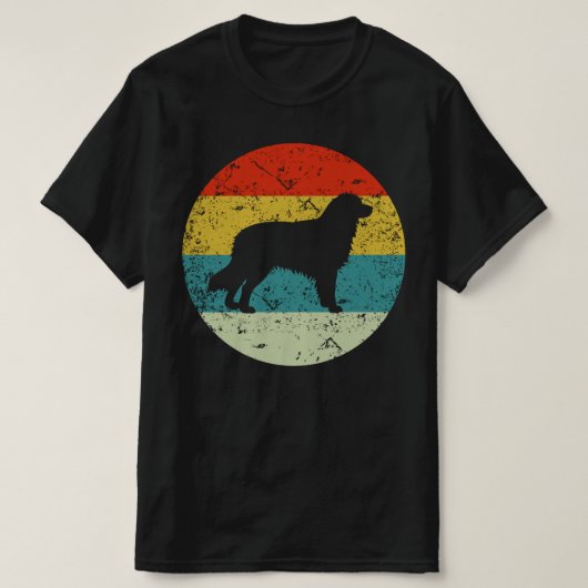 retro Australian Shepherd T-shirt (Design voorkant)