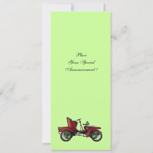 RETRO AUTO, AUTO-HERSTEL, groen (Achterkant)