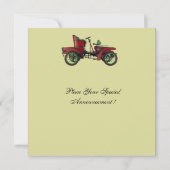 RETRO AUTO, AUTO RESTAURATIE AANKONDIGING (Achterkant)