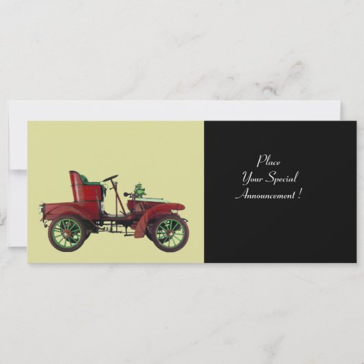 RETRO AUTO, AUTO RETORATION, zwart Aankondiging (Voorkant)