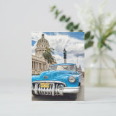 Retro-auto Briefkaart (Staand voorkant)