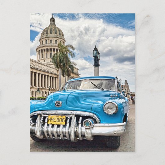 Retro-auto Briefkaart (Voorkant)