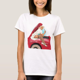 Retro-auto en model t-shirt