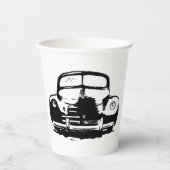 Retro-auto Papieren Bekers (Voorkant)