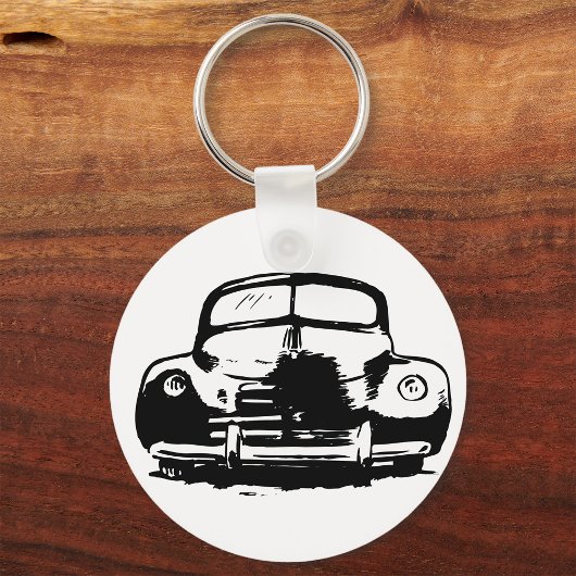 Retro auto Sleutelhanger
