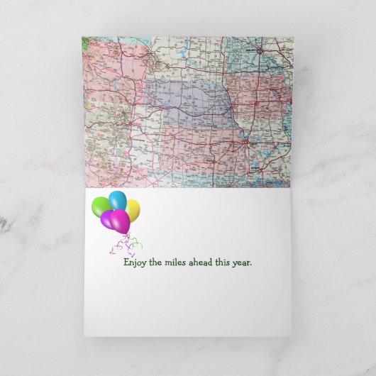 Retro Auto voor de Verjaardag van de Kleinzoon Kaart (Binnen)