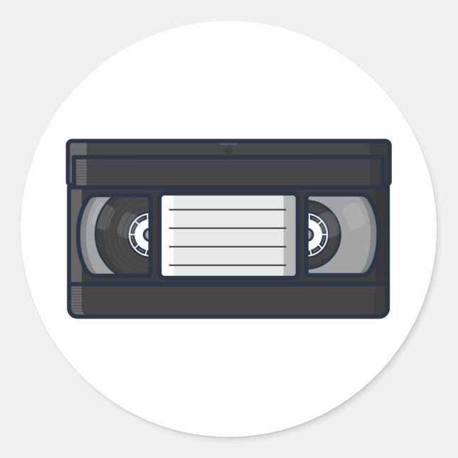 Rétro - autocollant de bande de VHS (Devant)