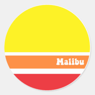 Rétro autocollant de Malibu