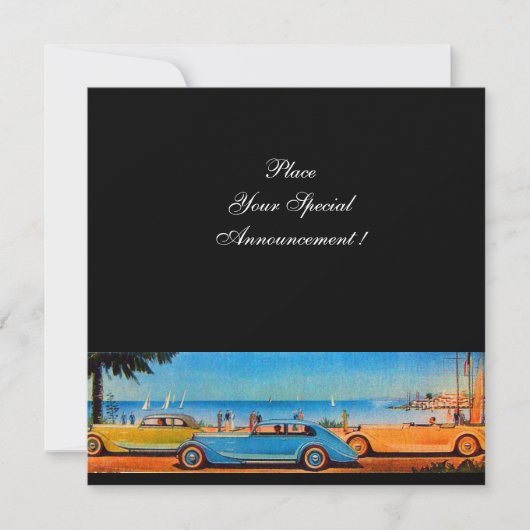 RETRO AUTO'S AANKONDIGING (Voorkant)