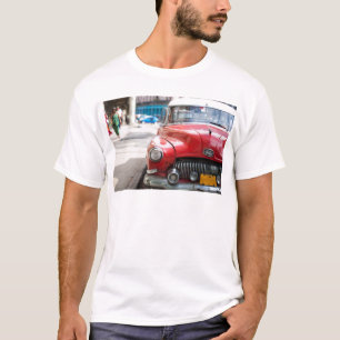 Retro auto's op de Havanna straat T-shirt