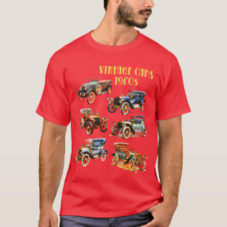 Retro auto's uit de jaren 20 vriendin t-shirt