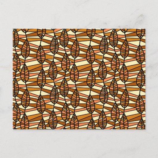 Retro Autumn Briefkaart (Voorkant)