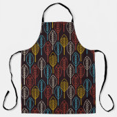 Retro Autumn Leaves Schort (Voorkant)