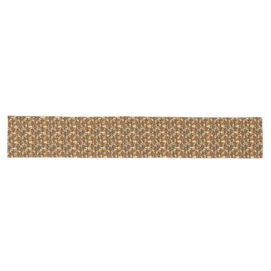 Retro Autumn Table Runner Lange Tafelloper (Horizontaal)