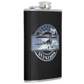 Retro Aviation Badge Heupfles (Rechts)