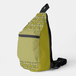 Retro Avocado Droom 1970s Atomaire Cirkels Sling Bag