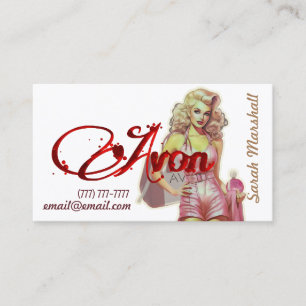 Retro Avon Representative Visitekaartje