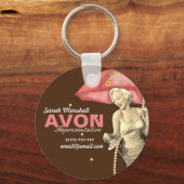 Retro Avon-vertegenwoordiger Sleutelhanger (Voorkant)