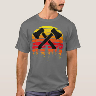 Retro Ax Thrower Cool Ax 1 T-shirt