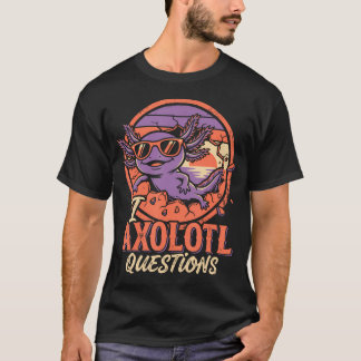 Retro Axolotl Liefhebbers Grappige Cute Axolotl T-shirt