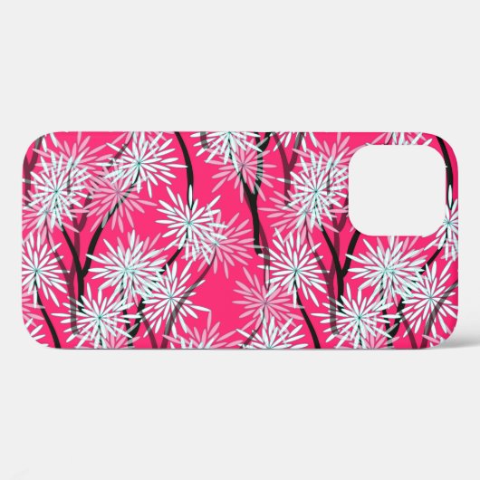 Retro Aziatisch bloemetjesbehang. Case-Mate iPhone Case (Achterkant (horizontaal))