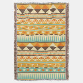 Retro Aztec Patroonafdrukken Deken (Voorkant Verticaal)