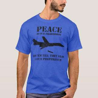 Retro B1 Lancer Bomber Plane Grappige Nuke Bomb Sa T-shirt