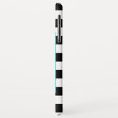 Retro B&W dambord, Hipster Beer, gepersonaliseerd Case-Mate iPhone Case (Achterkant/links)