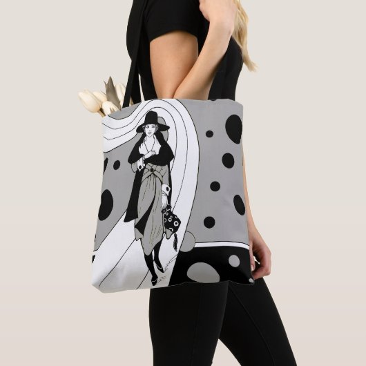 Retro-baanmodel,  Art Deco-Mode Draagtas (Dichtbij)