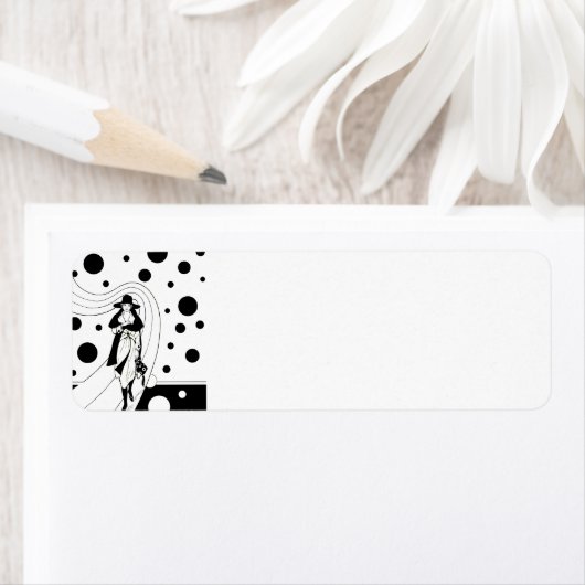 Retro-baanmodel, Art Deco-Mode Etiket (Insitu)