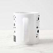 Retro-baanmodel,  Art Deco-Mode Grote Koffiekop (Achterkant)