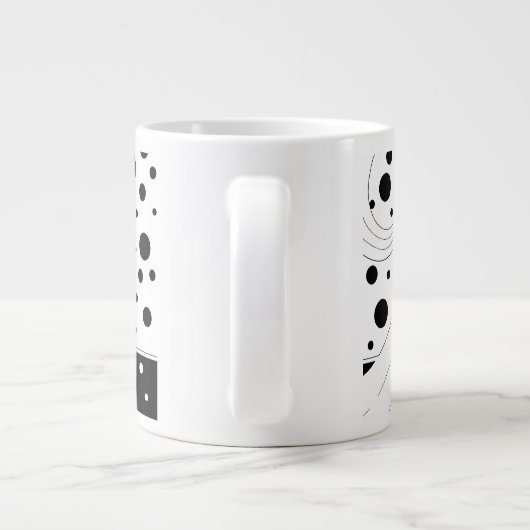 Retro-baanmodel,  Art Deco-Mode Grote Koffiekop (Achterkant)