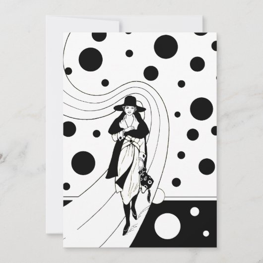 Retro-baanmodel,  Art Deco-Mode Kaart (Voorkant)