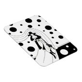 Retro-baanmodel,  Art Deco-Mode Magneet (Rechterzijde)