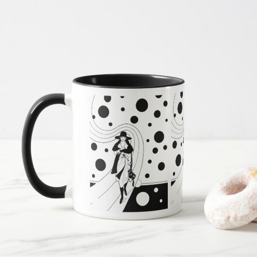 Retro-baanmodel,  Art Deco-Mode Mok (Met donut)