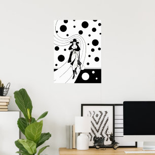 Retro-baanmodel, Art Deco-Mode Poster