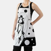 Retro-baanmodel,  Art Deco-Mode Schort (Insitu)