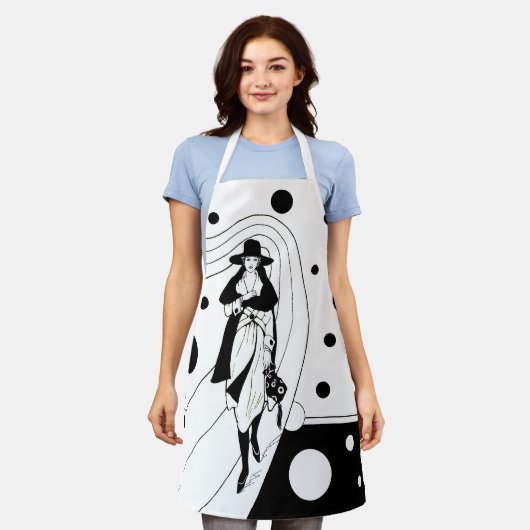 Retro-baanmodel,  Art Deco-Mode Schort (Gedragen)