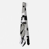 Retro-baanmodel,  Art Deco-Mode Stropdas (Voorkant)