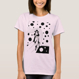 Retro-baanmodel, Art Deco-Mode T-shirt