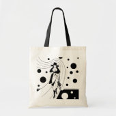 Retro-baanmodel, Art Deco-Mode Tote Bag (Voorkant)