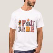 Rétro Babe d'Automne - T-Shirt d'Automne (Devant)