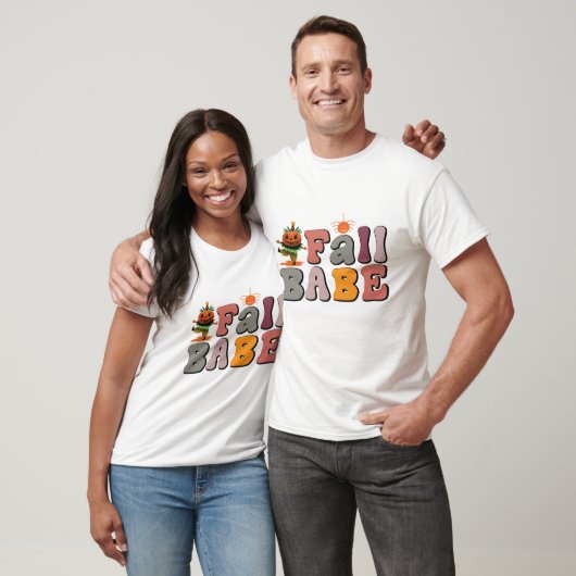 Rétro Babe d'Automne - T-Shirt d'Automne (Unisexe)