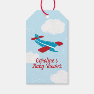 Retro-Baby shower Cadeaulabel