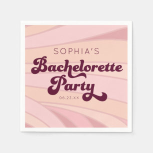 Retro Bachelorette Napkins Servet