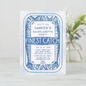 Retro Bachelorette Party Beste vangst Sardines Kaart (Staand voorkant)